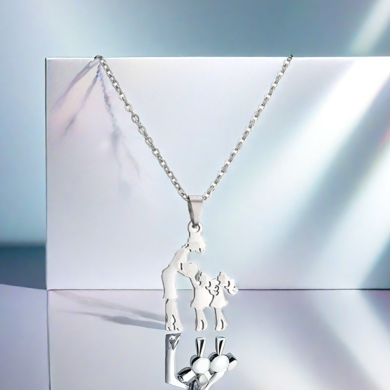 Stainless Steel Mother-Daughters Necklace / Grandmother-Granddaughters / Family: A Timeless Bond