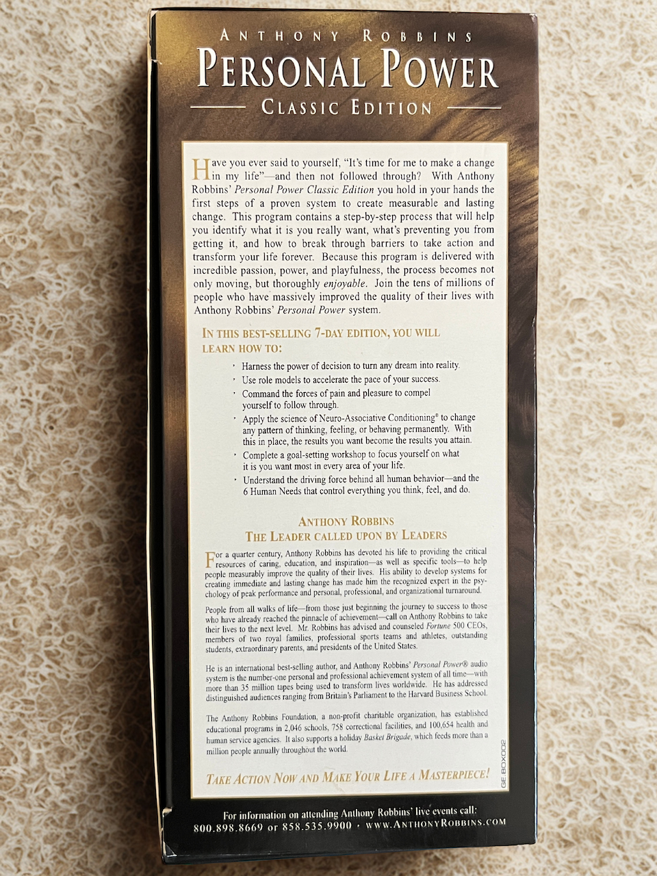 Unleash Your Potential: Anthony Robbins Personal Power Classic Edition 30-Day Audio CD Program