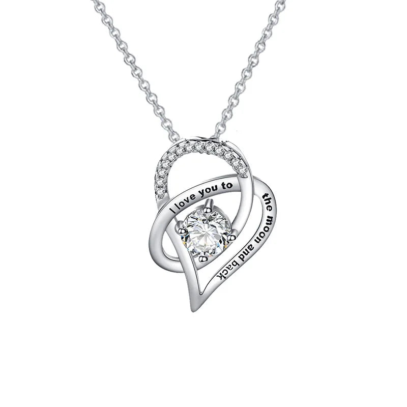 Stunning Mother's Heart Necklace