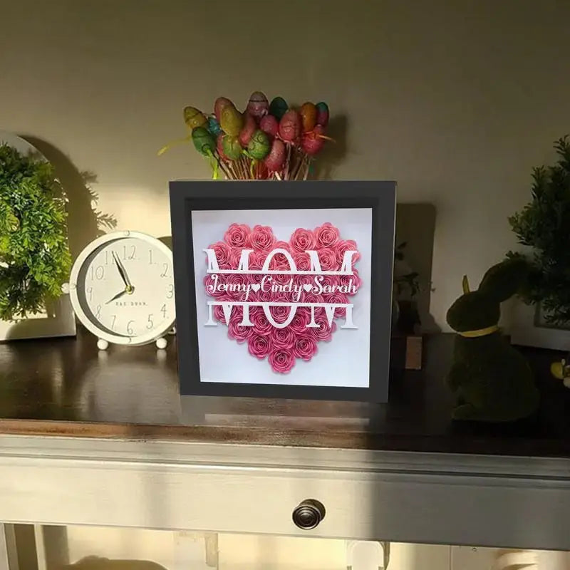 Wooden Flower Frame Display: A Mother's Day Gift of Timeless Elegance