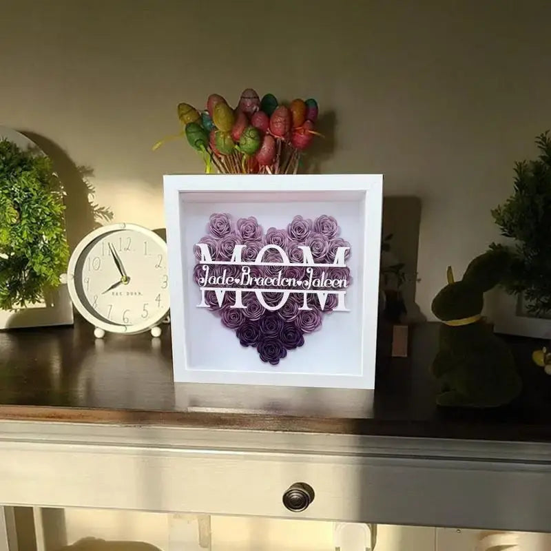 Wooden Flower Frame Display: A Mother's Day Gift of Timeless Elegance