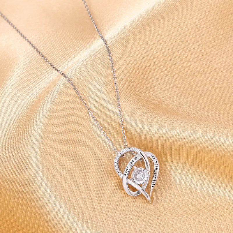 Stunning Mother's Heart Necklace