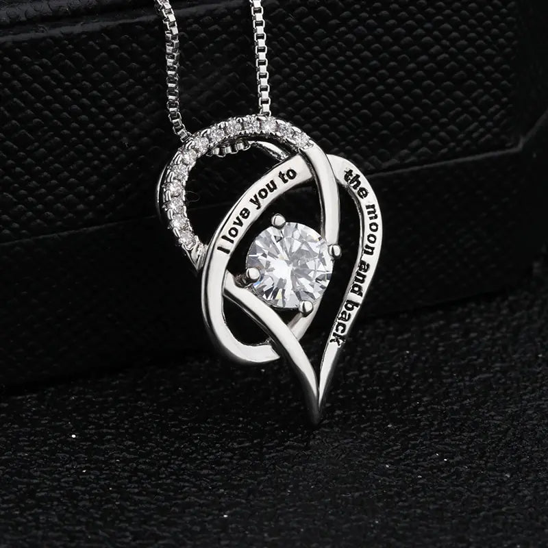 Stunning Mother's Heart Necklace