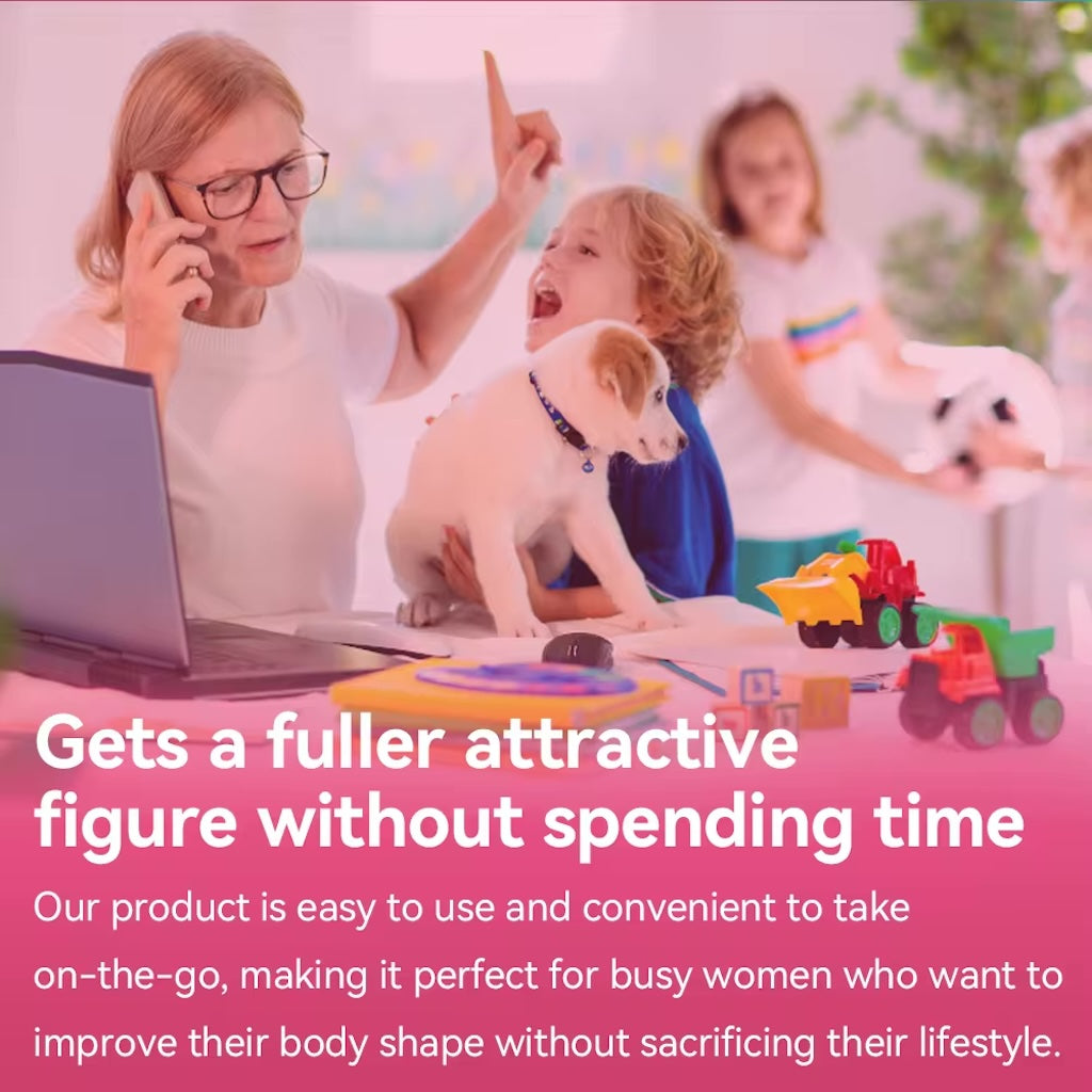 Hip Butt Gummies BBL Gummies Butt Lift Gummies for Women, with Vitamins A, B-6, C and E – 60 Count