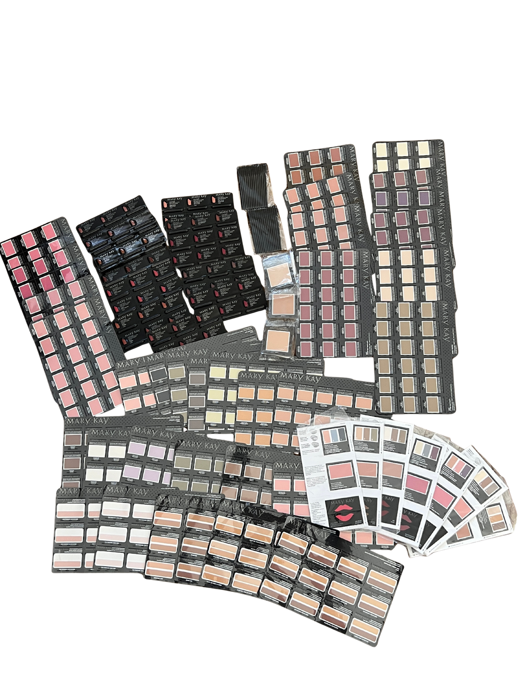MASSIVE Mary Kay Consultant Sample Collection - 100+ Mineral Eye Colors, Cheek Colors, Lipstick & Powder Sample Cards