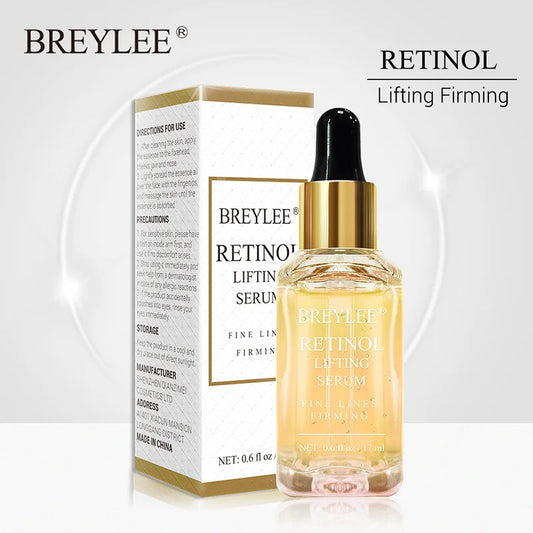 BREYLEE Retinol Serum Anti-Aging Lifting Firming Remove Wrinkles Fine Lines Repair Tighten Skin, 0.6 fl oz