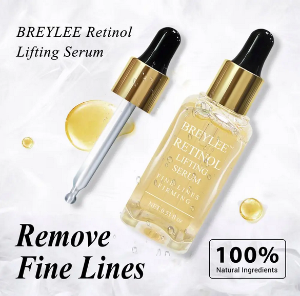 BREYLEE Retinol Serum Anti-Aging Lifting Firming Remove Wrinkles Fine Lines Repair Tighten Skin, 0.6 fl oz