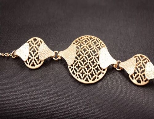Designer-Inspired Egyptian African Women’s Bridal Necklace 4 Piece Set (Gold)