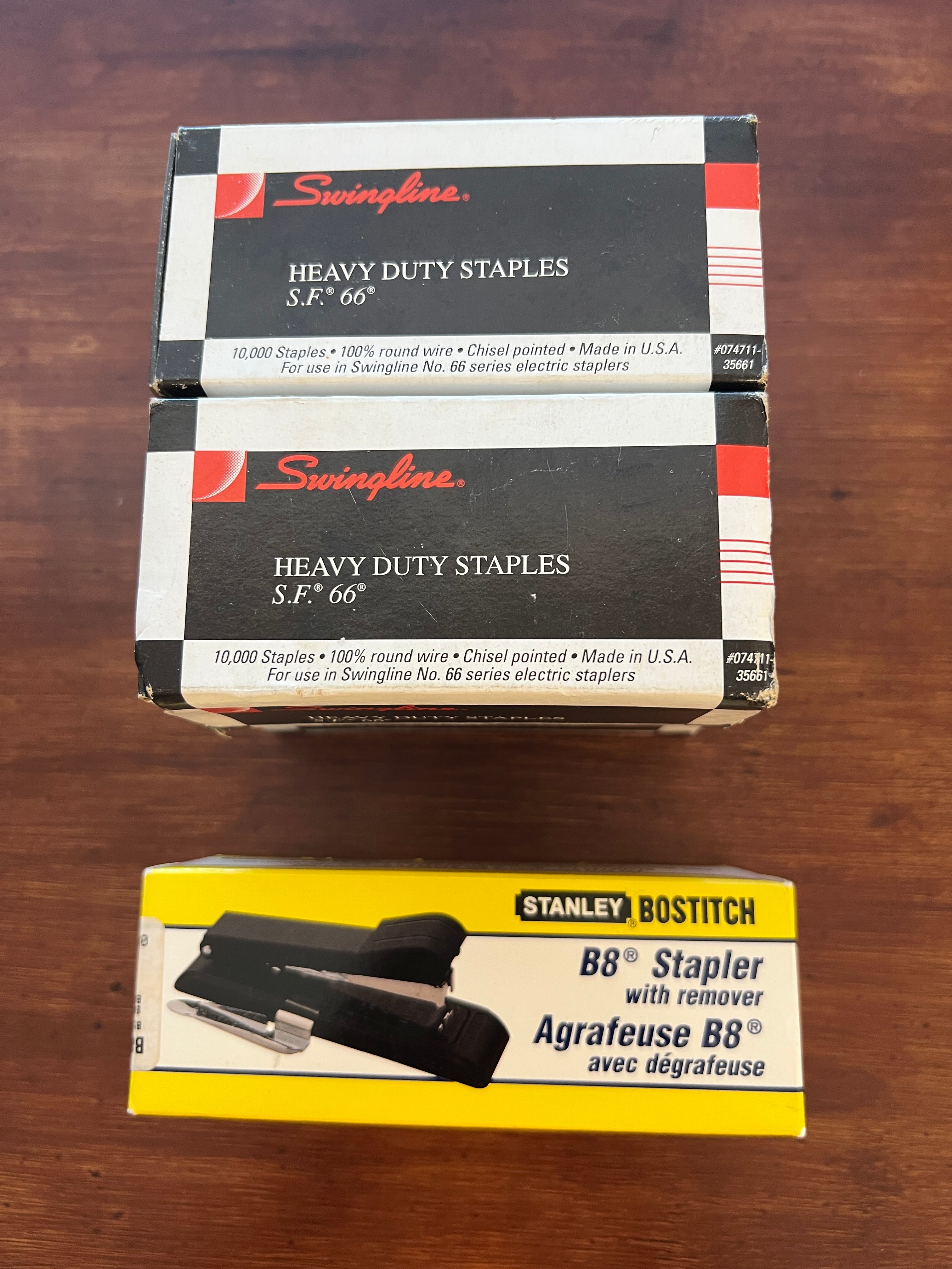 Premium Office Power Bundle: 4 Boxes Swingline S.F. 66 Electric Heavy Duty Staples (40,000 Total) + Bostitch B8 PowerCrown 30-Sheet Stapler & Remover