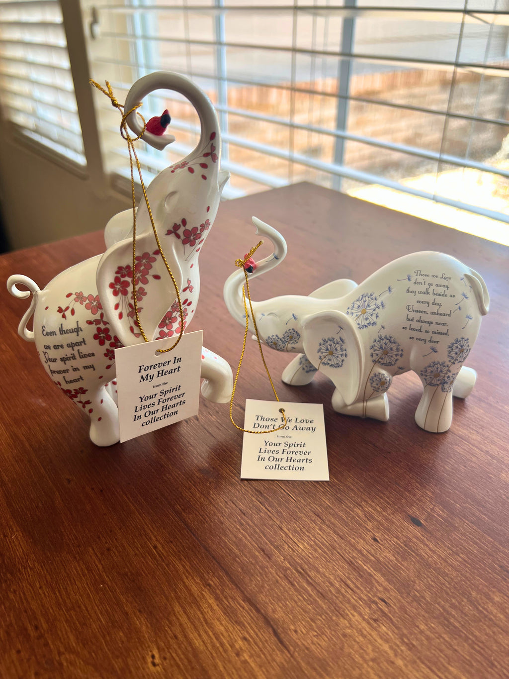 The Hamilton Collection Blake Jensen Memorial Elephant Figurine Set (2-Piece Set)