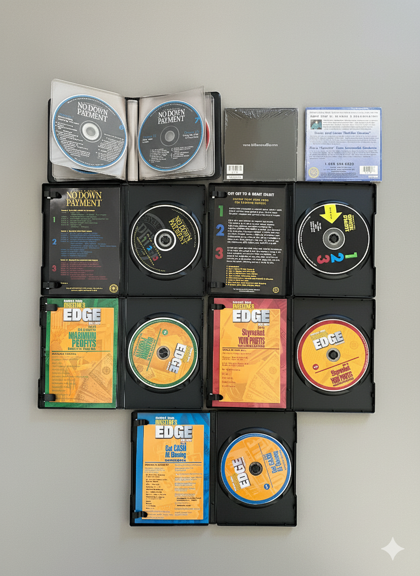 Carleton Sheets Ultimate 3-Course Real Estate Bundle: No Money Down, Investor's Edge, Insider Secrets (12-CD/5-DVD)