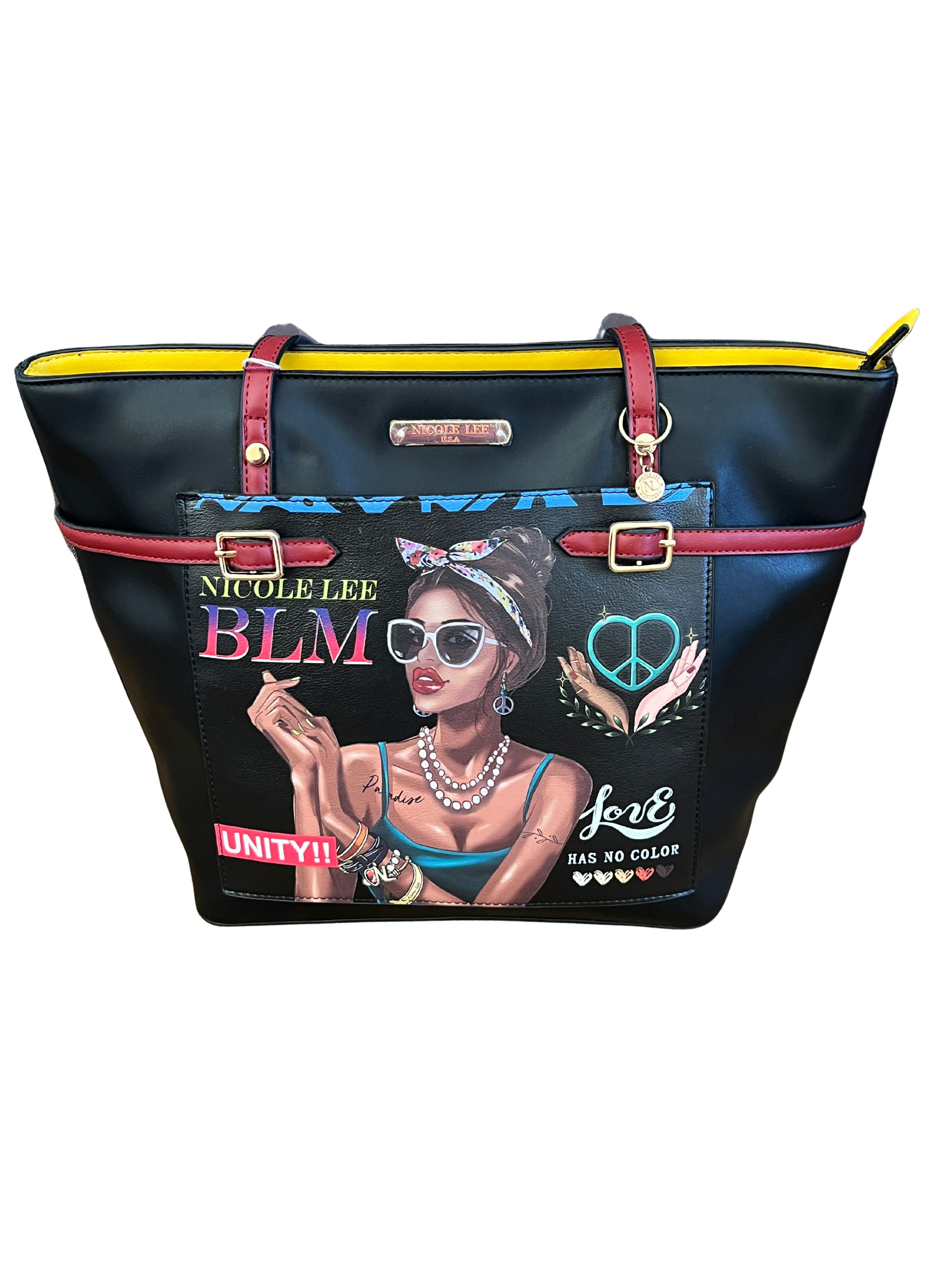 Nicole Lee “Latoya Loves Who She Is” Shoulder Bag, Black, New with Tags