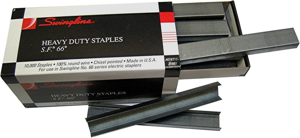 Premium Office Power Bundle: 4 Boxes Swingline S.F. 66 Electric Heavy Duty Staples (40,000 Total) + Bostitch B8 PowerCrown 30-Sheet Stapler & Remover