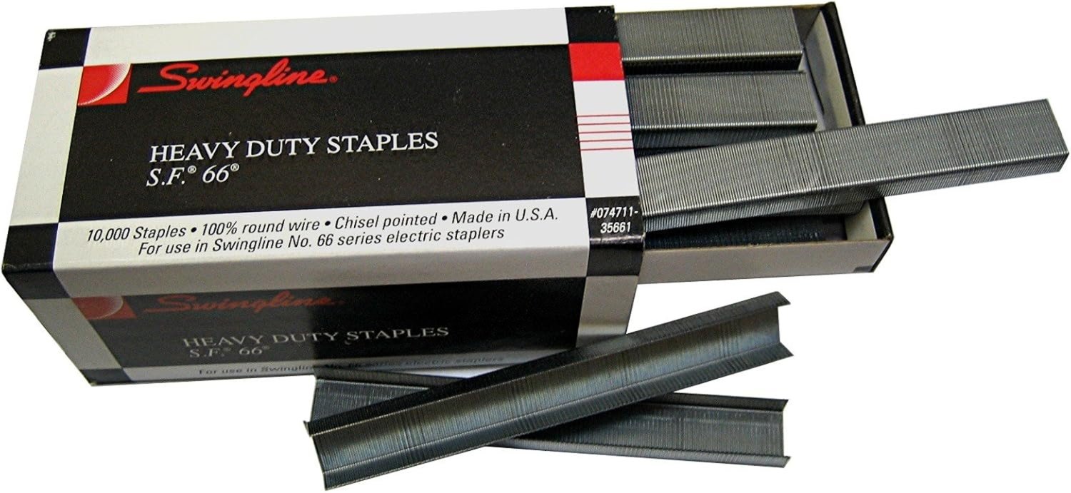 Premium Office Power Bundle: 4 Boxes Swingline S.F. 66 Electric Heavy Duty Staples (40,000 Total) + Bostitch B8 PowerCrown 30-Sheet Stapler & Remover