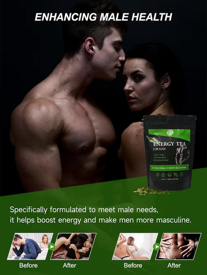 Male Energy Tea Energy Tea for Men Men's Energy Supplement (20 Tea Bags)