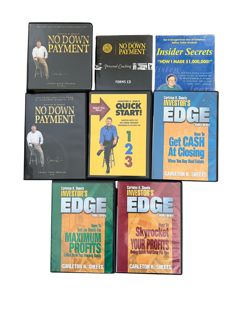 Carleton Sheets Ultimate 3-Course Real Estate Bundle: No Money Down, Investor's Edge, Insider Secrets (12-CD/5-DVD)