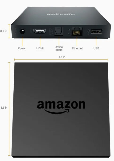 Amazon Fire TV 2nd Gen 4K UHD Box + 64GB MicroSD & HDMI Bundle, No Remote
