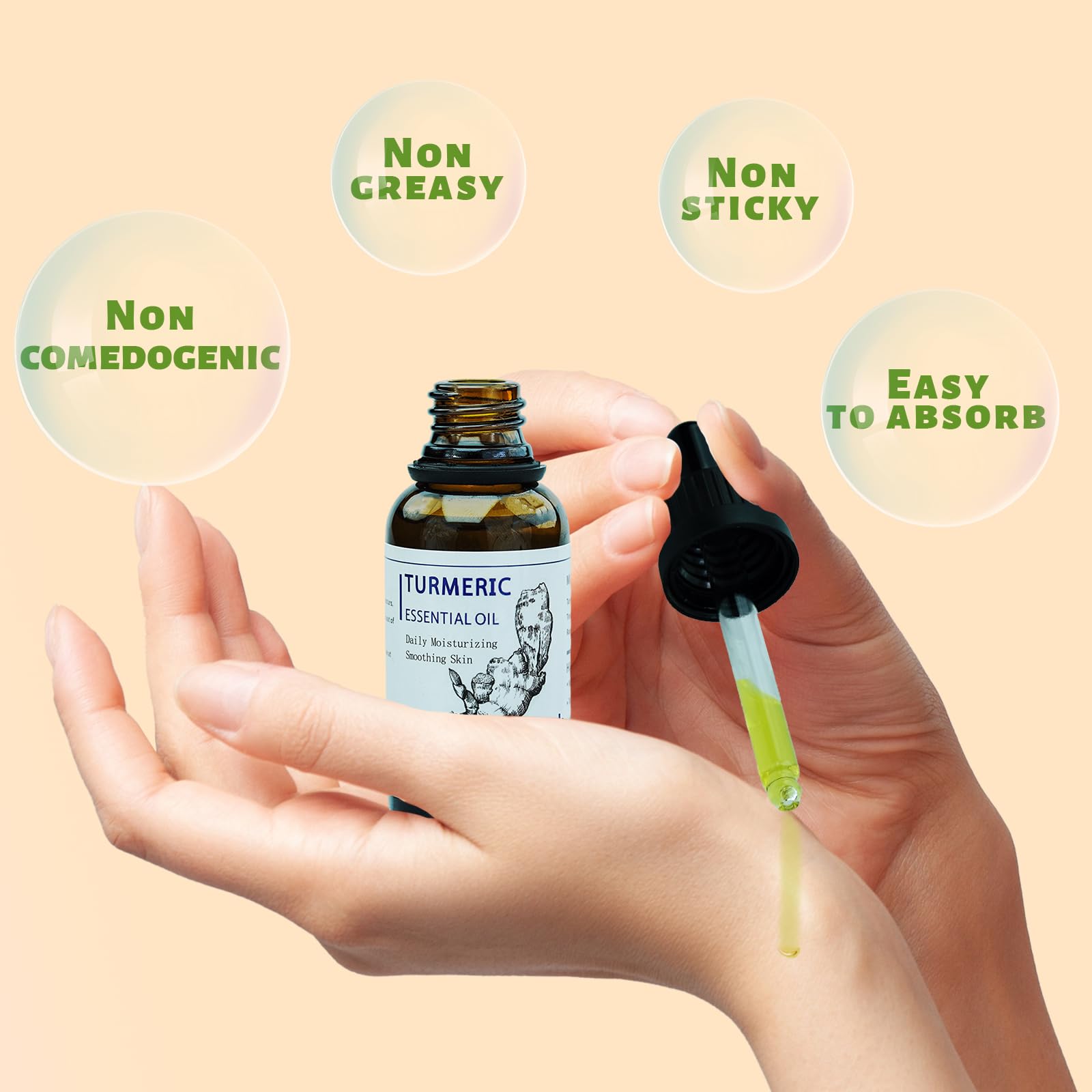 Shibarcle Turmeric Essential Oil with Vitamin C,  1 fl. oz (30 ml)