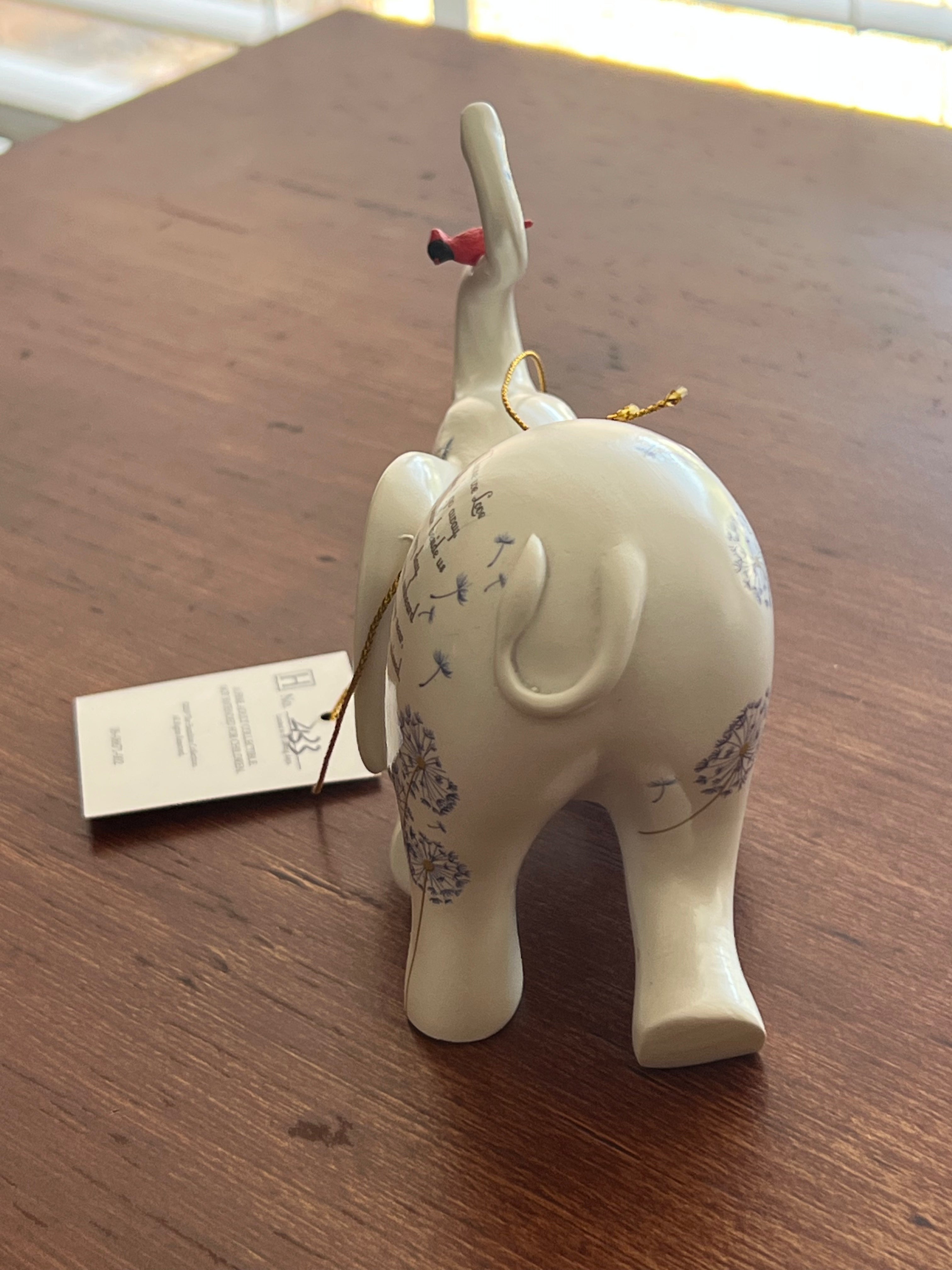 The Hamilton Collection Blake Jensen "Those We Love Don't Go Away" Elephant Memorial Figurine (6")