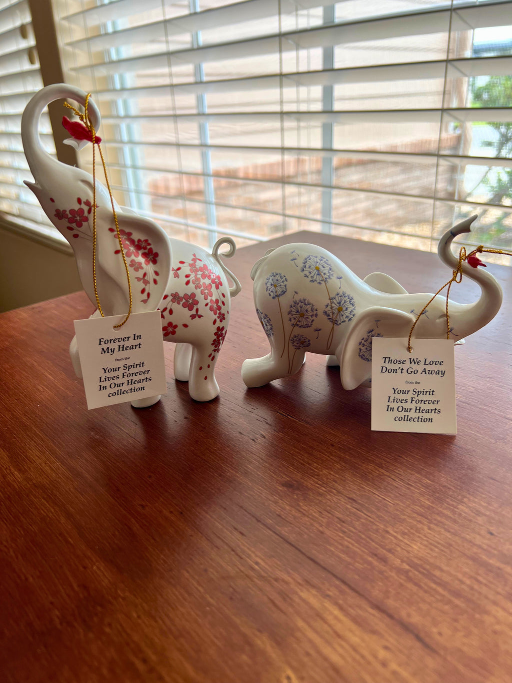 The Hamilton Collection Blake Jensen Memorial Elephant Figurine Set (2-Piece Set)