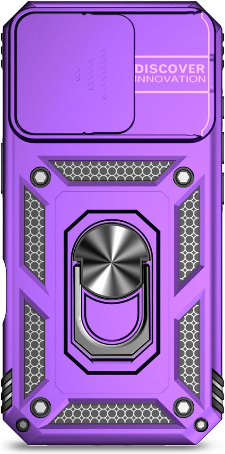 iPhone 13 Pro Max 360° Protection Kit – Rugged Case + Shockproof Screen Protector (Purple)