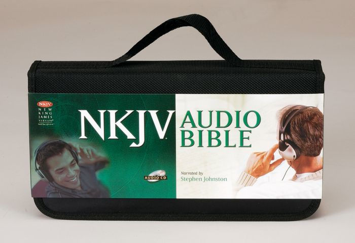 NKJV Complete Audio Bible on 58 CDs - Narrated by Stephen Johnston (Old & New Testament) in Zippered Case