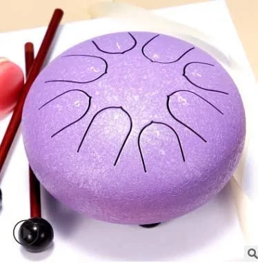 Portable Steel Tongue Drum Set - 6 Inch, 8 Notes (Ethereal Sound)