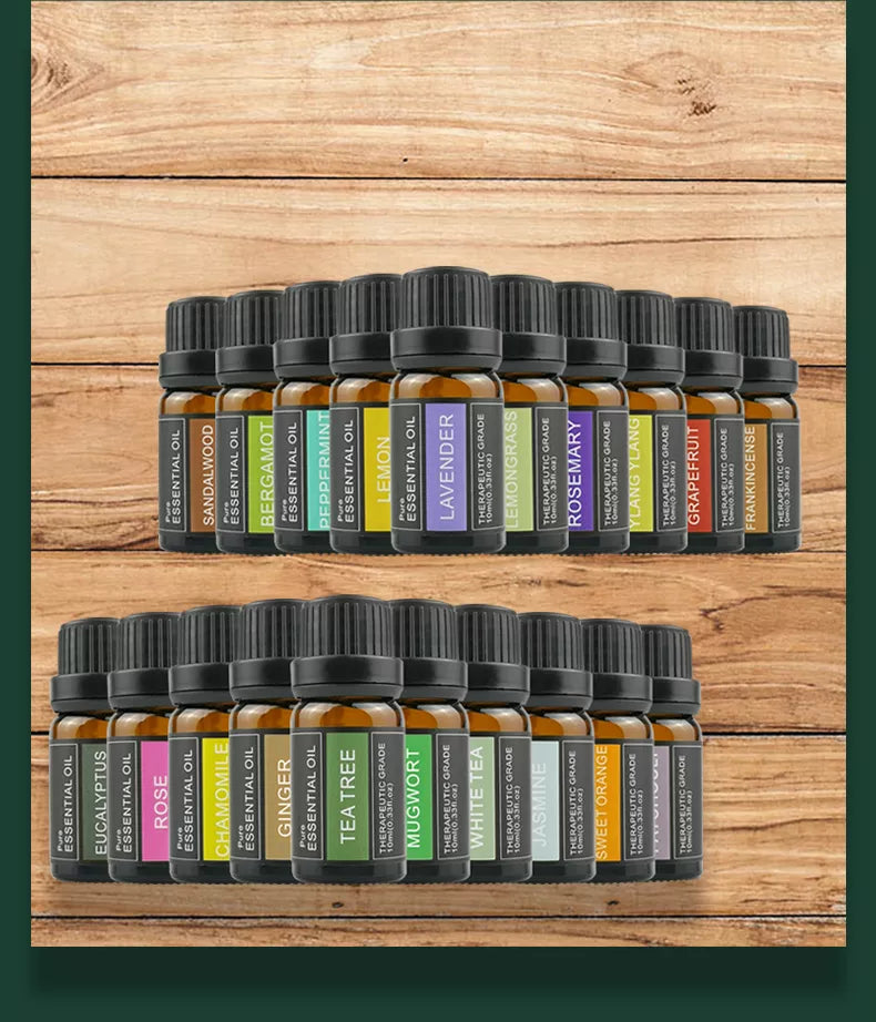 Therapeutic-Grade Pure & Natural Essential Oils for Aromatherapy, Skincare, and Home, 10ml