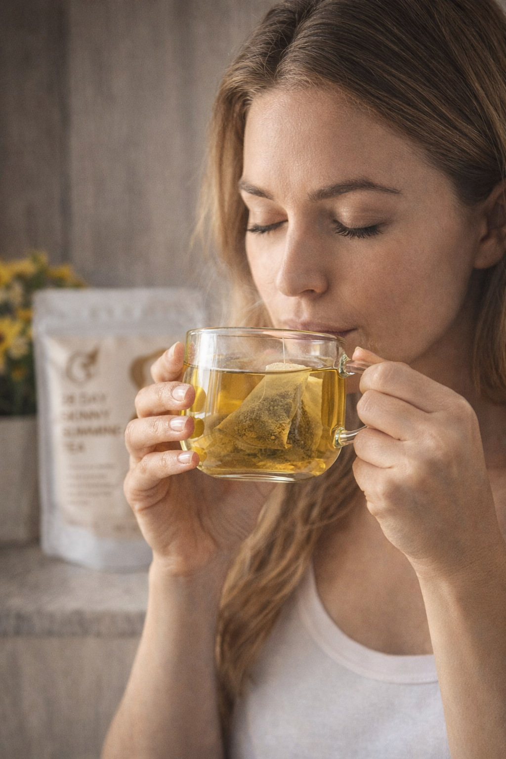 28 Day Slimming Tea • Herbal Detox, Metabolism & Bloating Support • Vegan, Sugar Free