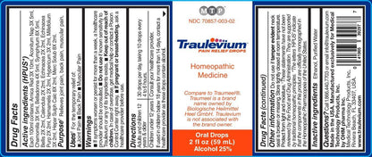 Traulevium™ Homeopathic Oral Drops for Joint & Muscle Pain Relief, 2 fl oz