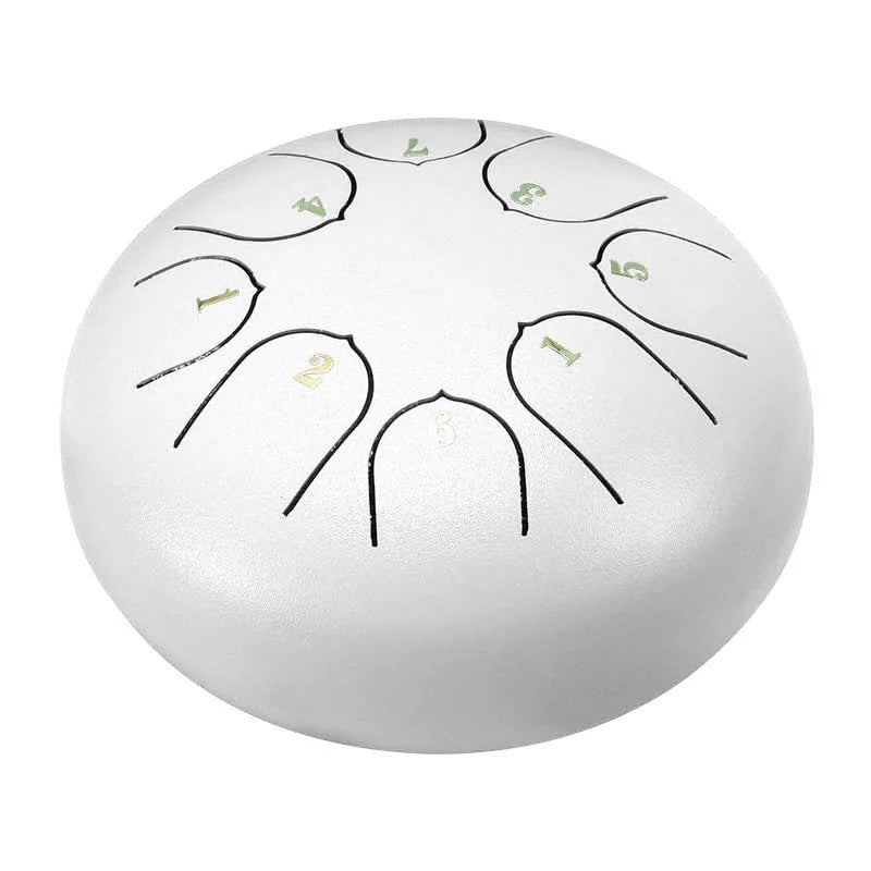 Portable Steel Tongue Drum Set - 6 Inch, 8 Notes (Ethereal Sound)