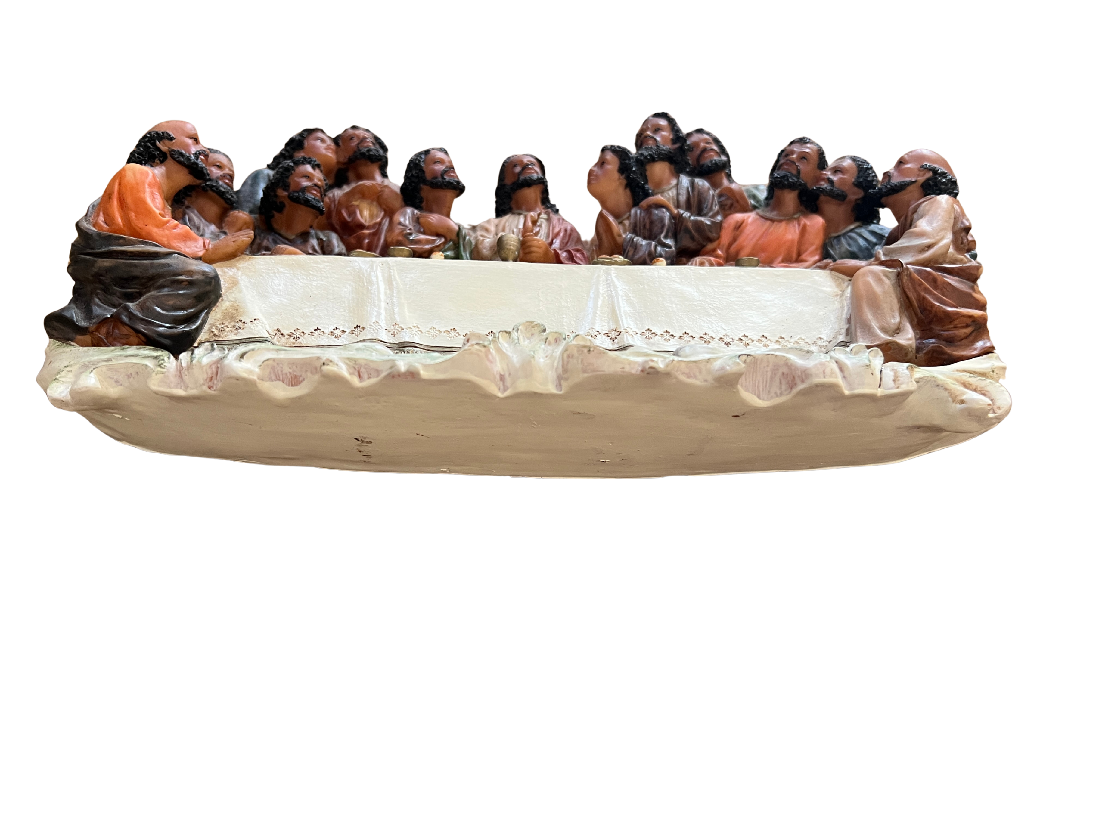 A Last Supper Like No Other: Black Jesus & His Disciples Statue, 11 x 5.6 x 2 inches