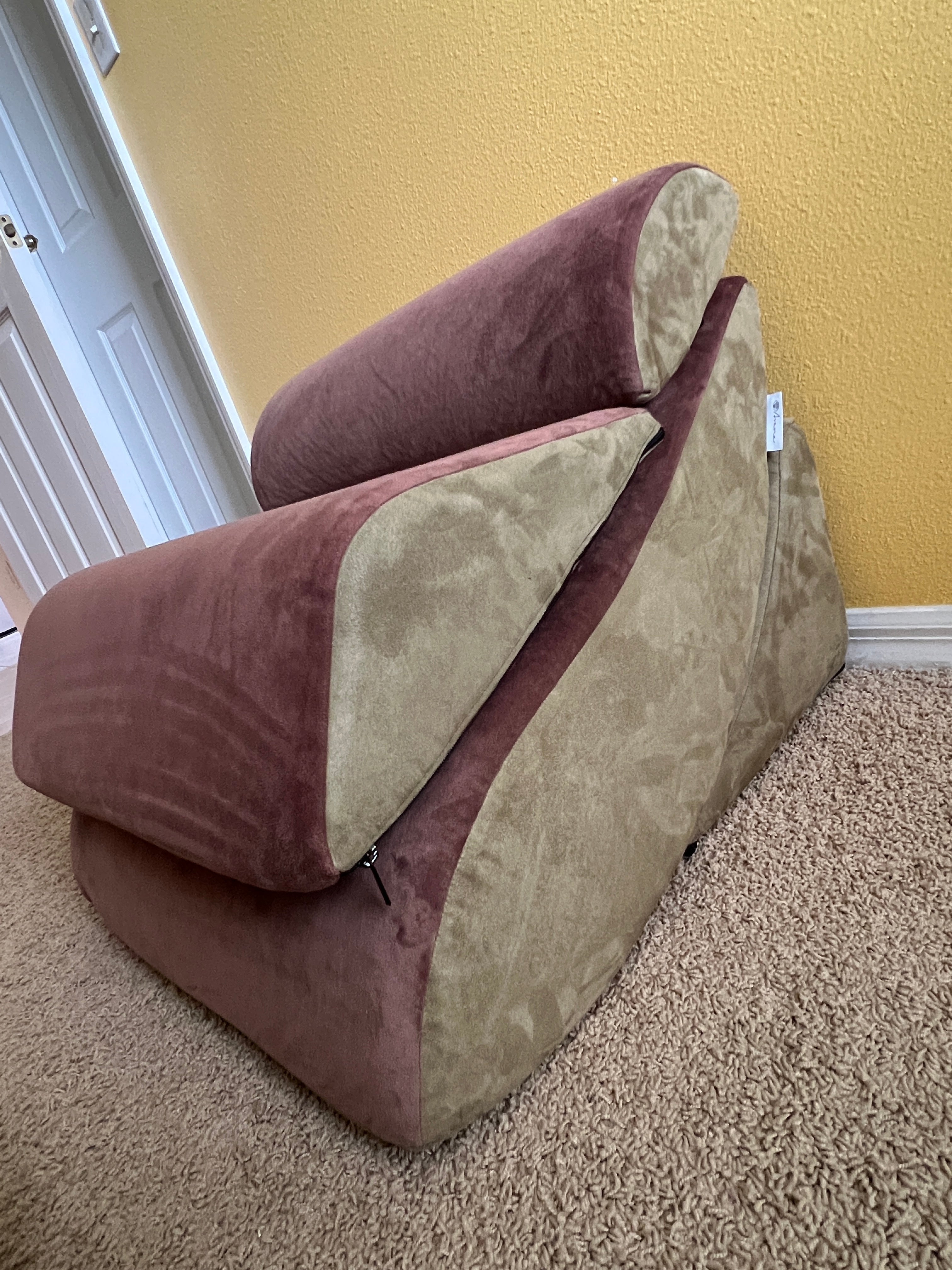 Ultimate Comfort & Relief: Avana 4-Piece Zero Gravity Bed Wedge Pillow System in Mocha-Sage