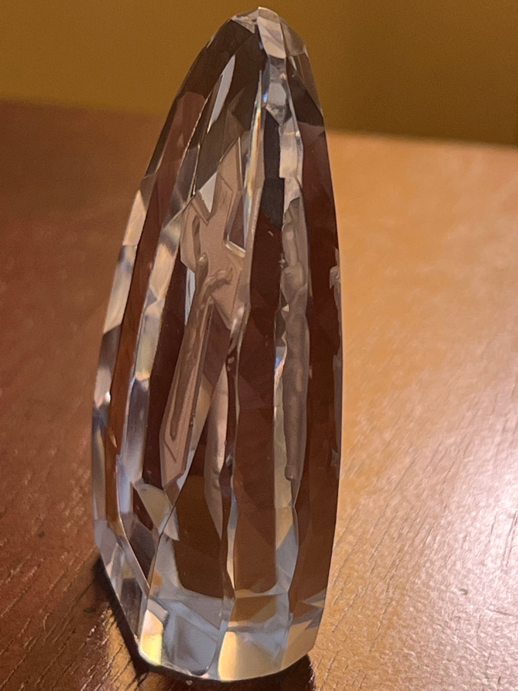 3 Pc Catholic RCIA OCIA Gift Set Vintage Glass Sacred Heart Praying Hands Crucifix