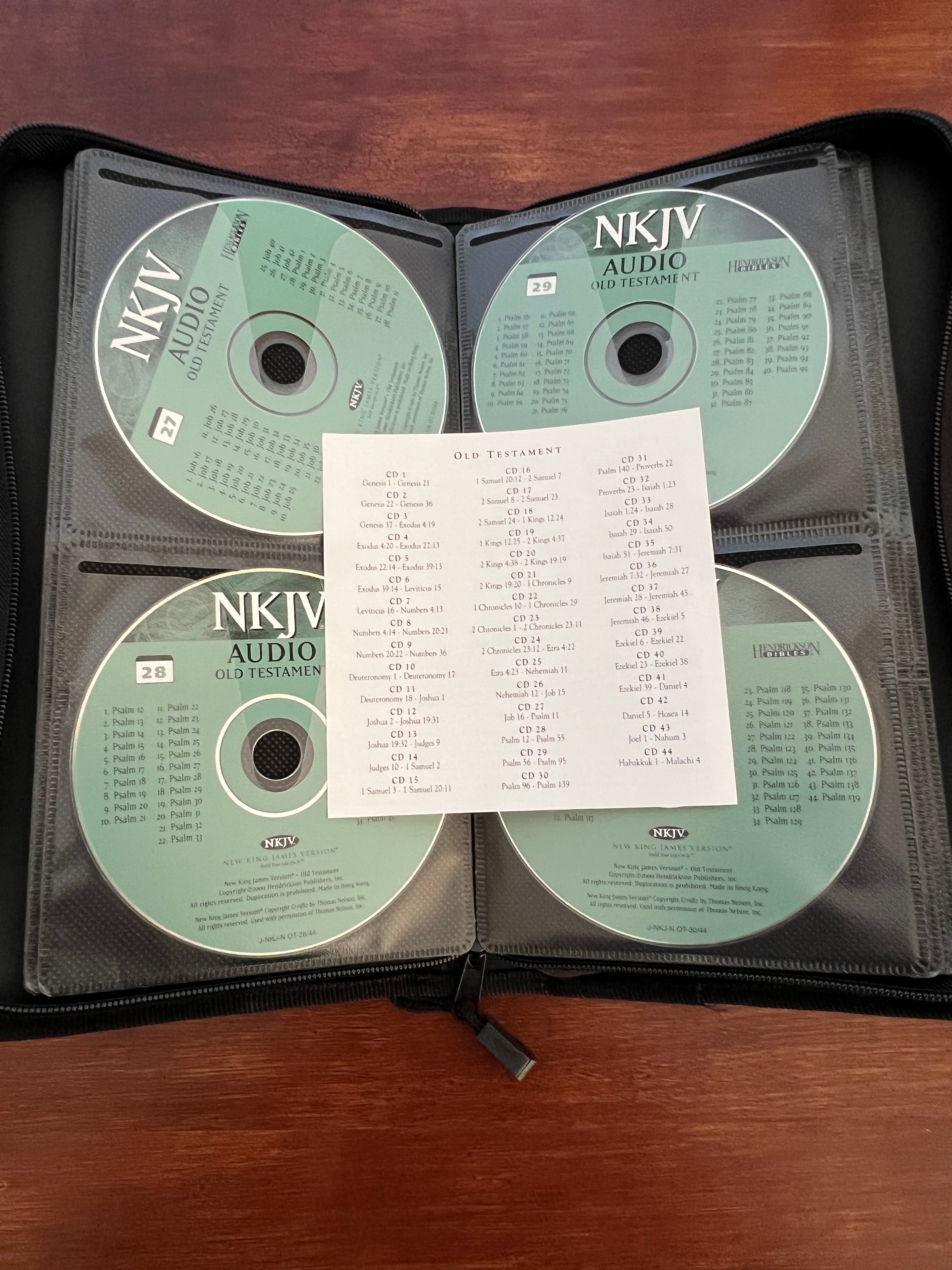 NKJV Complete Audio Bible on 58 CDs - Narrated by Stephen Johnston (Old & New Testament) in Zippered Case