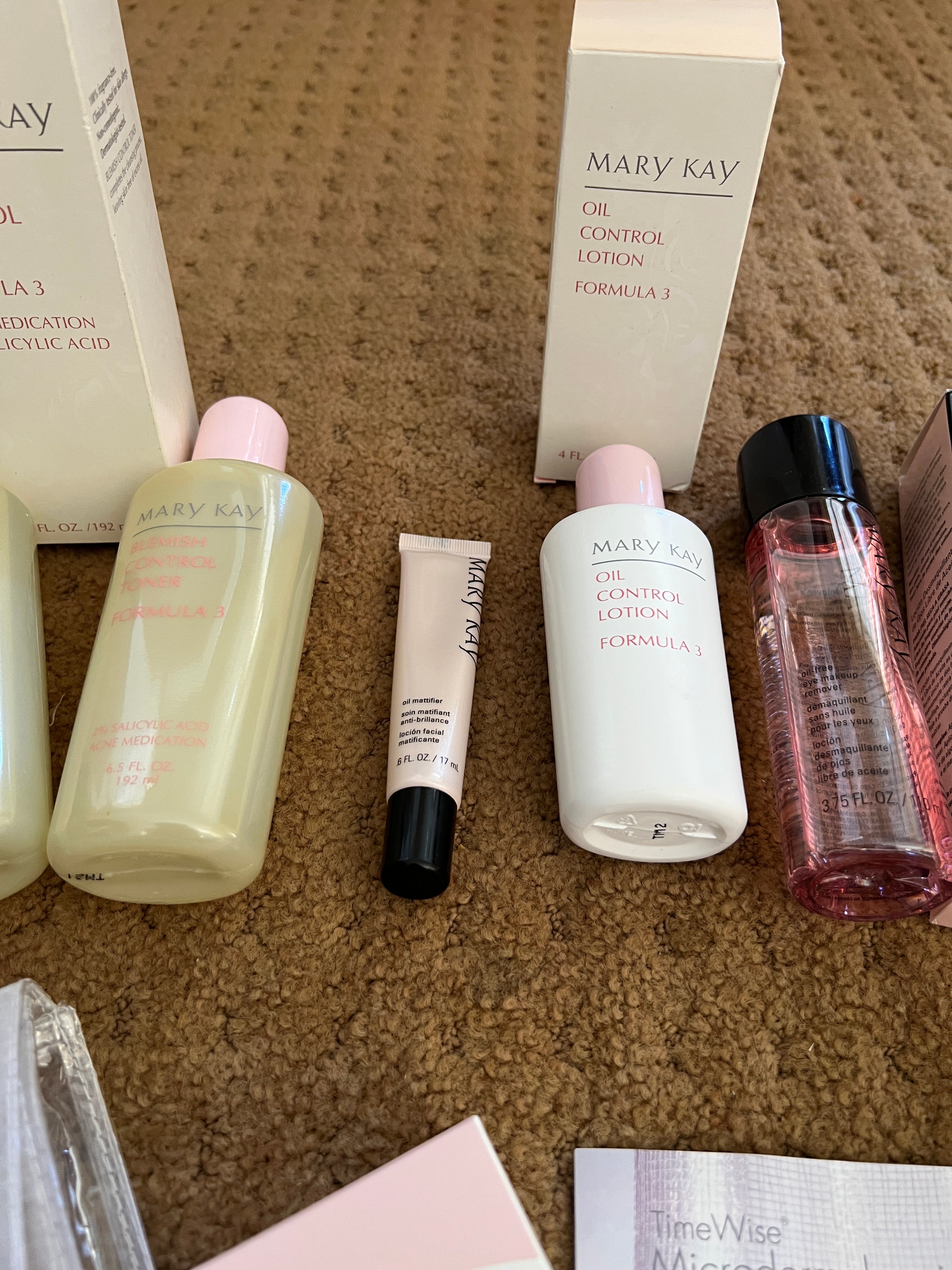 Mary Kay Oil Control Makeup Remover Purifyer Timewise Microdermabrasion etc., NOS