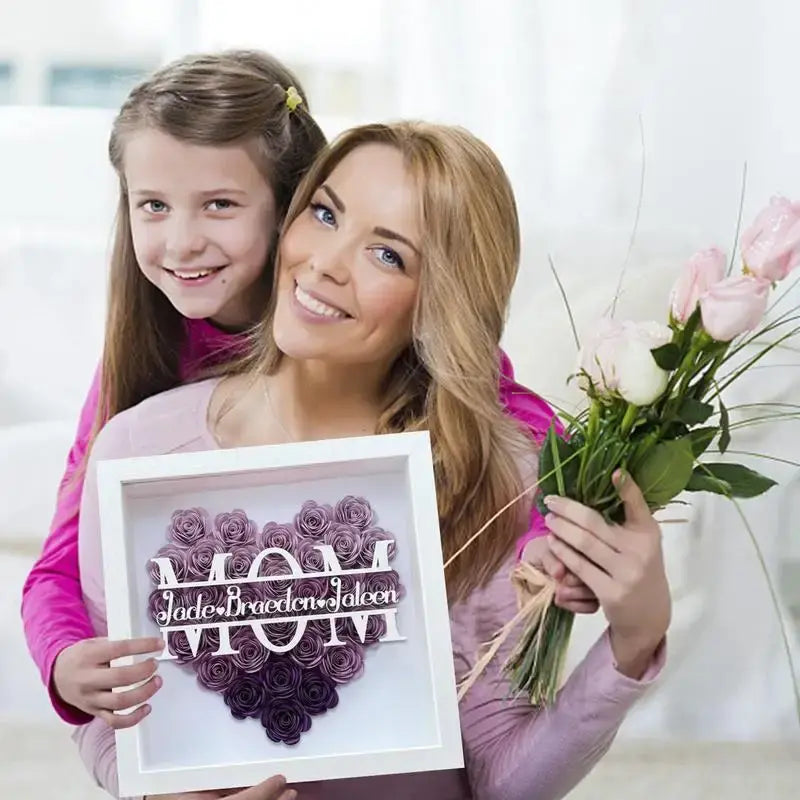 Wooden Flower Frame Display: A Mother's Day Gift of Timeless Elegance