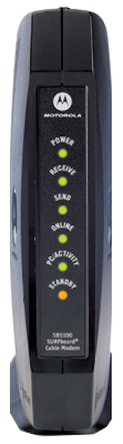 Motorola SURFboard SB5101 Cable Modem (SB563452-001-00) 38 Mbps (Pre-Owned)