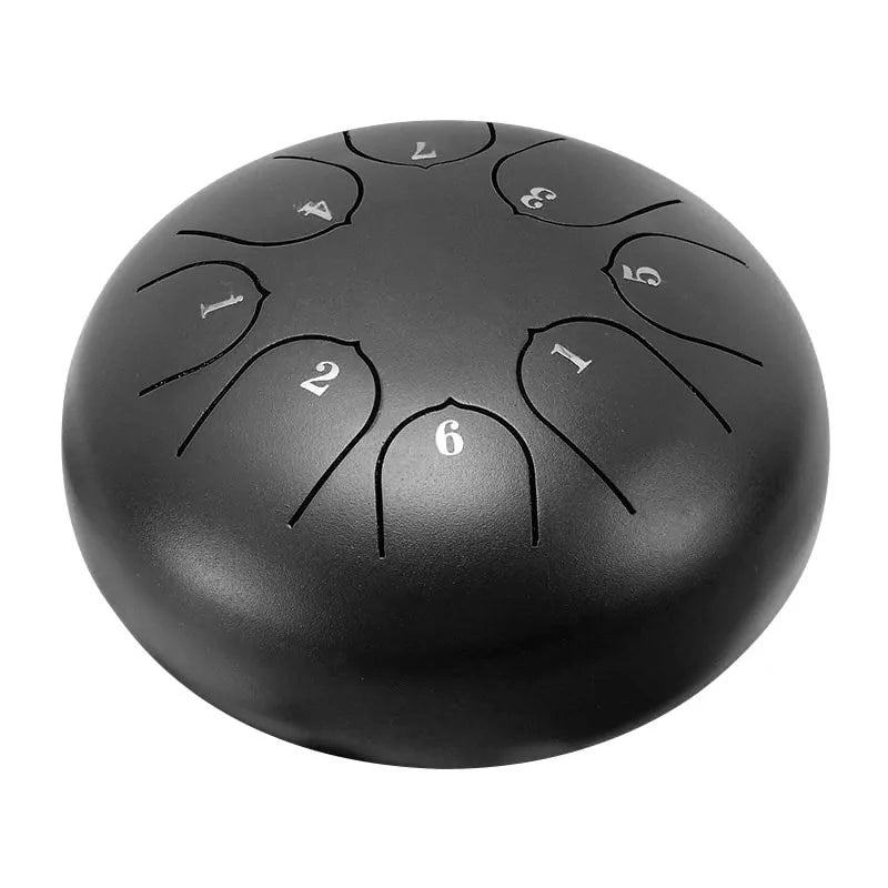 Portable Steel Tongue Drum Set - 6 Inch, 8 Notes (Ethereal Sound)