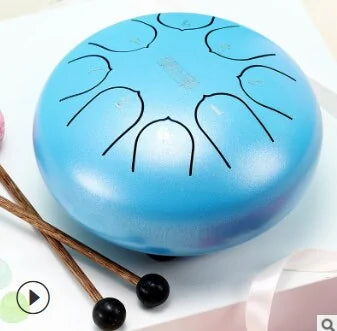 Portable Steel Tongue Drum Set - 6 Inch, 8 Notes (Ethereal Sound)