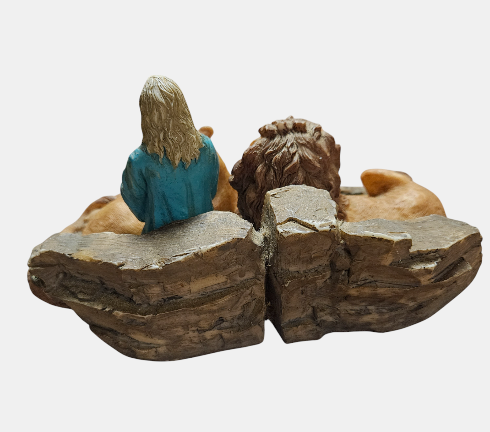 Vintage Daniel in the Lion's Den Figurine - Christian Art Sculpture