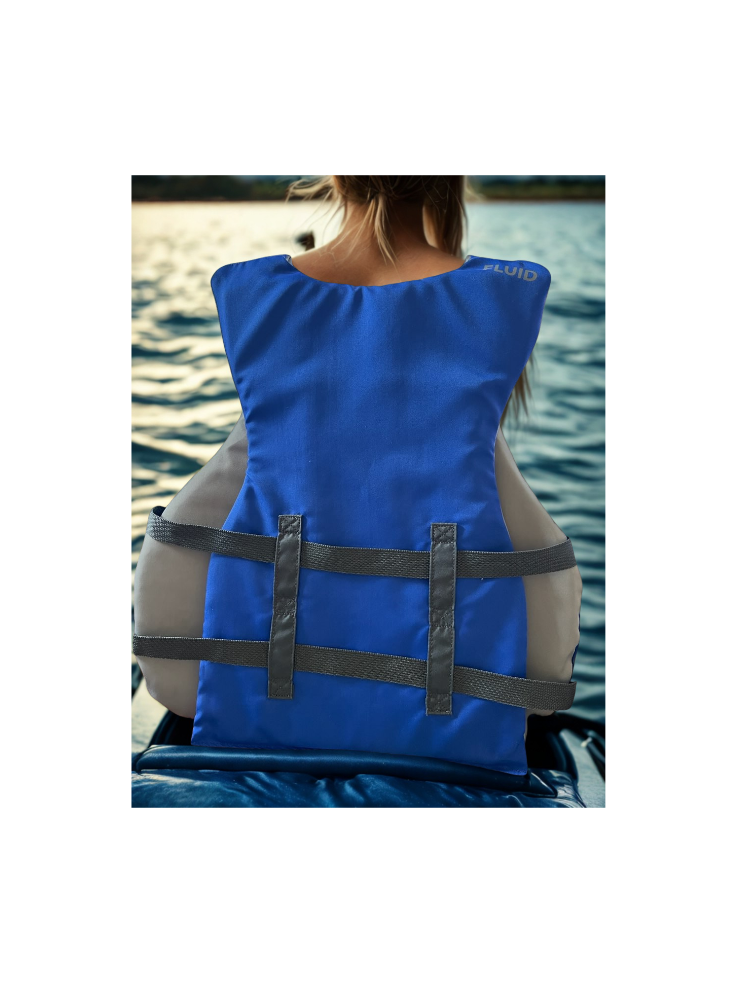 Fluid Aquatics Adult Life Vest with 3 Adjustable Buckles – Universal Fit, USCG-Approved Type III PFD for Boating, Kayaking & Water Sports