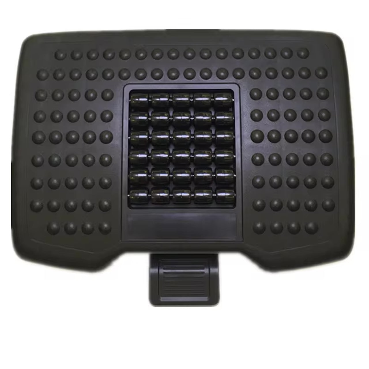 Ergonomic 3-Height Adjustable Under Desk Footrest with Massage Rollers and Tilt