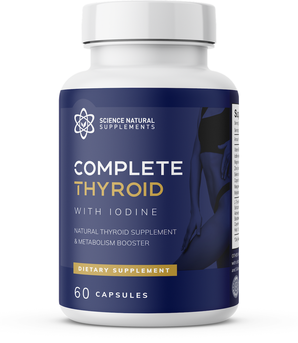 Science Natural Supplements Complete Thyroid with Iodine, 60 Capsules