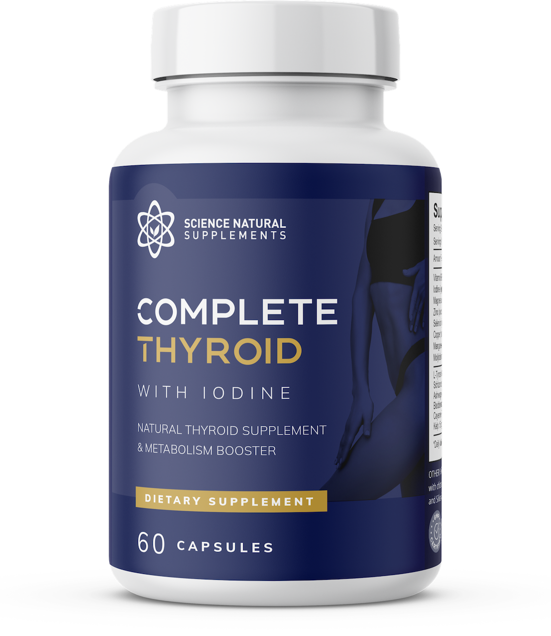 Science Natural Supplements Complete Thyroid with Iodine, 60 Capsules