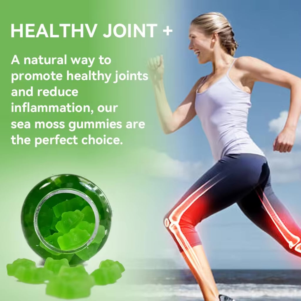 Sea Moss Gummies with Burdock Root and Bladderwrack Supports Immunity Skin & Joint Health – 60 Vegan Gummies