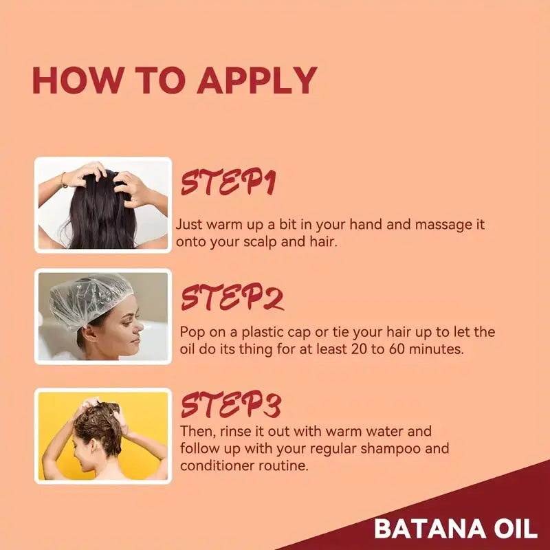 2-Pack 100% Raw Batana Oil from Honduras – Hair Growth & Repair Treatment, 4.3oz Each