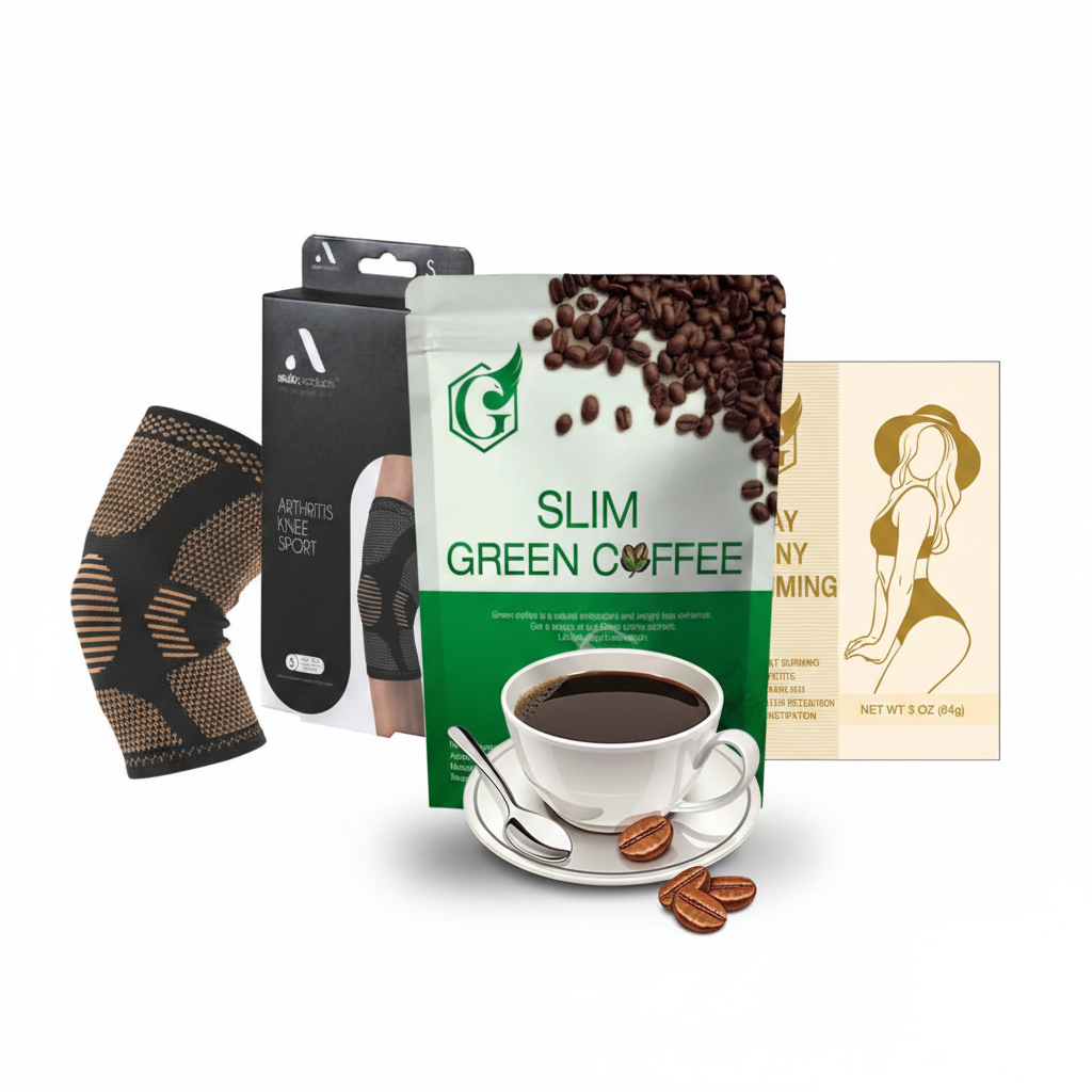 Daily Wellness Bundle – Slimming Tea, Green Coffee & Knee Compression Sleeve