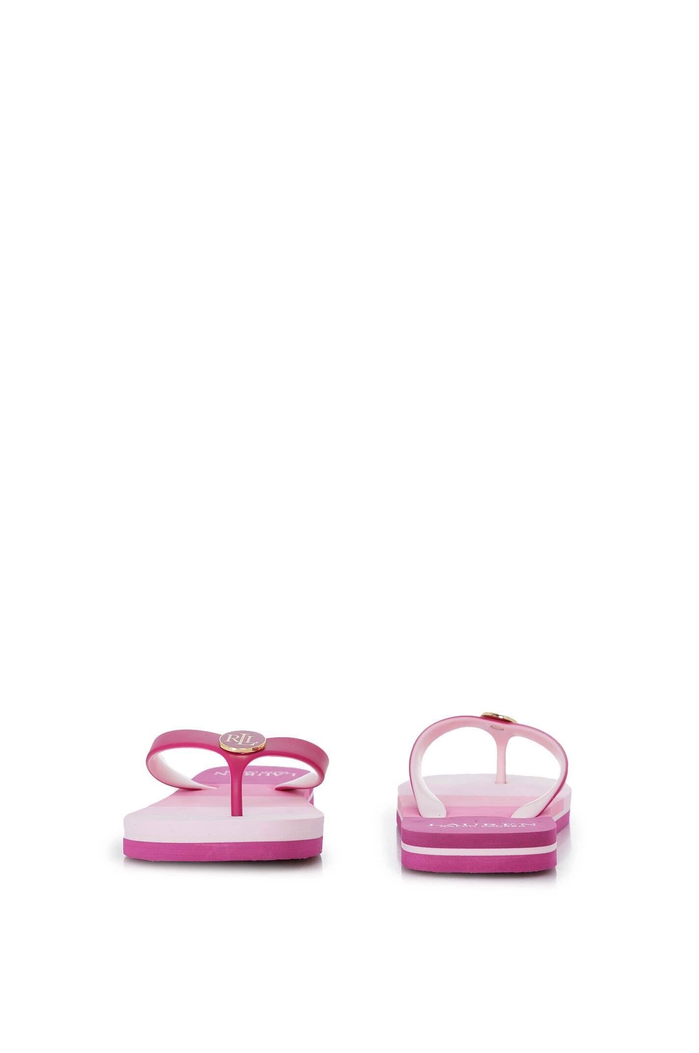Lauren Ralph Lauren Elissa III Thong Sandals - Hot Pink, Blue, Size 10B