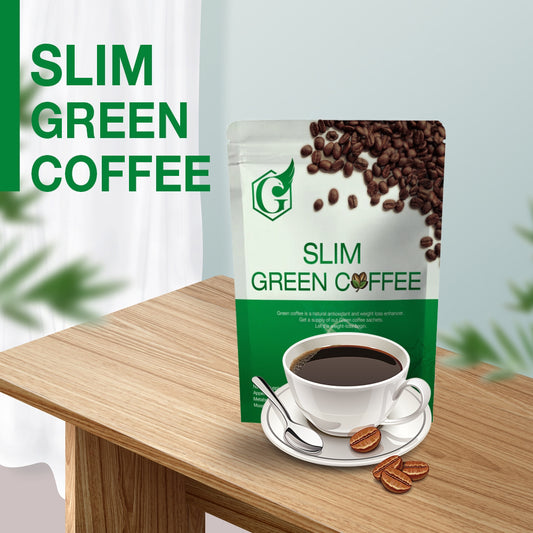14-Day Slim Green Coffee with Ganoderma, Garcinia Cambogia, Green Tea Extract – 14 Packets